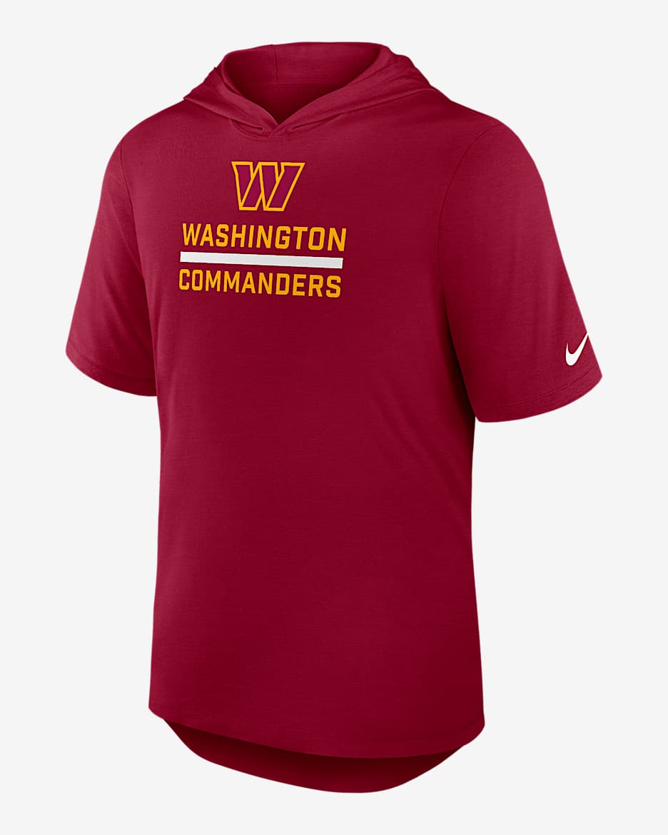 【NIKE】 Washington Commanders Club Logo Washington Commanders Men's Nike Dri-FIT NFL Hooded T-Shirt